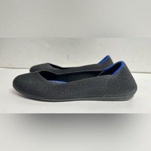 Rothy’s Rounded Toe Flats Women’s size 5 Black Ballet Slip-On Dress Casual Shoes